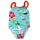 Baby Bunz Cute Flamingoes Toddler Girls One Piece Swimsuit Bathing Suit 3T Aqua