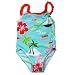 Baby Bunz Cute Flamingoes Toddler Girls One Piece Swimsuit Bathing Suit 3T Aqua