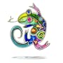 Quirky Chameleon Pin from the Artazia Collection #830 NP