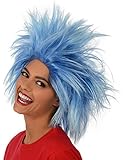 Kangaroo's Funky Spiky Blue Wig; Costume Wig