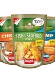 HillTop Foods Variety Case: Chicken, Fish & Seafood, and Crispy Panko Fry, 4, 10-Ounce Packs of Each (Case of 12)