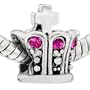 Cross Crown Crystal Bead - Pandora Charm Bracelet Compatible