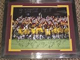 2011 Usc Trojans Team Signed Autographed 16x20 Photo Matt Barkley Framed Matted Coa Rare