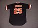 BARRY BONDS San Francisco Giants 1980's Majestic Cooperstown Throwback Away Baseball Jersey, 2XL
