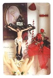 Confirmation Gift Set - Girl - Rosary - CNB Candle - Keepsake - New Testament - Pin