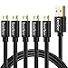Beeiee 5Pack 5ft/1.5M Gold Plated High Speed Micro USB Charge Sync Cable for Android and Windows Smartphones,Samsung Nexus HTC Motorola Nokia LG and other Micro usb devices (Micro USB 5Pack)