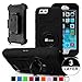 Fintie iPhone 6S Case - [Commander Series] Three Layer Hard Shell Cover Holster with Built-in Rotating Stand and Belt Swivel Clip for Apple iPhone 6 / iPhone 6s (4.7-inch), Black