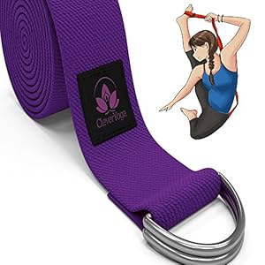 8-Foot Yoga Strap Made With The Best, Durable Cotton - Comes With Our Special 