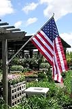 IMAGE OF Annin 6 Foot Estate Flag Pole Spinner Set with a 3 by 5 Foot Nylon US Flag and Bracket