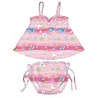 i play. Tie Tankini - Pink Cranes, Small