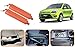 Auto Pearl - Premium Quality Car 100% Gap Coverage In Front of, Surrounding & Behind Seat Gap Filler Orange For - Ford Figo Type-1 RS.599.00