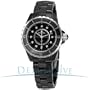 Chanel J12 Diamonds Black Ceramic Ladies Watch H1625