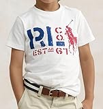 Polo RalphLauren(ポロ ラルフローレン) 半袖Tシャツ 3T　95cm（ボーイズ3T） 綿100％ コットン100％ ビッグポニー 白 ホワイト RLグラフィック ギフト