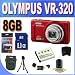 Olympus VR-320 14 MP Digital Camera with 12.5x Optical Zoom and 3