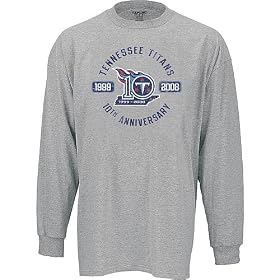Reebok Tennessee Titans 10 Anniversary Throwback Long Sleeve T-Shirt