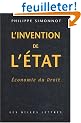 Economie du droit, tome 1 : L'Invention de l'�tat