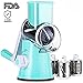 SLC Swift Rotary Drum Grater Vegetable Cheese Cutter Slicer Shredder Grinder with 3 Interchanging Ultra Sharp Cylinders Stainless Steel Drums