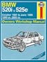 B. M. W. 520i and 525e 1981-88 Owner's Workshop Manual (Haynes Service & Repair Manual)