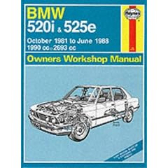 BMW 520i and 525e 1981-88 Haynes  Workshop Manual (Service & Repair Manuals)