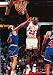 Michael Jordan (Dunking, On Rim) Sports Poster Print - 16x20