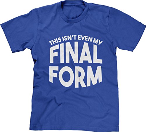 Blittzen Mens This Isnt Even My Final Form, XL, Royal Blue