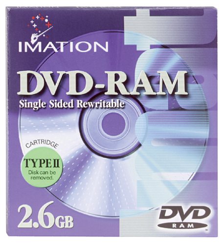 Imation 2.6 GB DVD-RAM Single Sided Rewritable (74040188778)