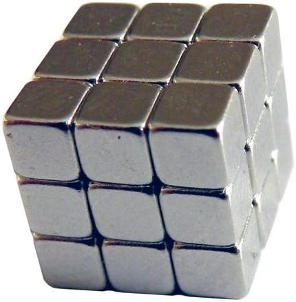 27 Neodymium Magnets 0.250" inch Cube Block