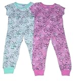 Toddler Girls' Loungewear Set with Diamond and Heart Print