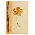 All Natural 60 Photo Handmade Photo Album - Flower on Canvas Design