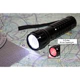 Powerful LED Flashlight For Pilots, 2 Color LED Flashlight, Pilots, Flight Crew, EMS, Police, Military, Pilot Flashlight