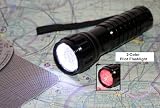 Powerful LED Flashlight For Pilots, 2 Color LED Flashlight, Pilots, Flight Crew, EMS, Police, Military, Pilot Flashlight