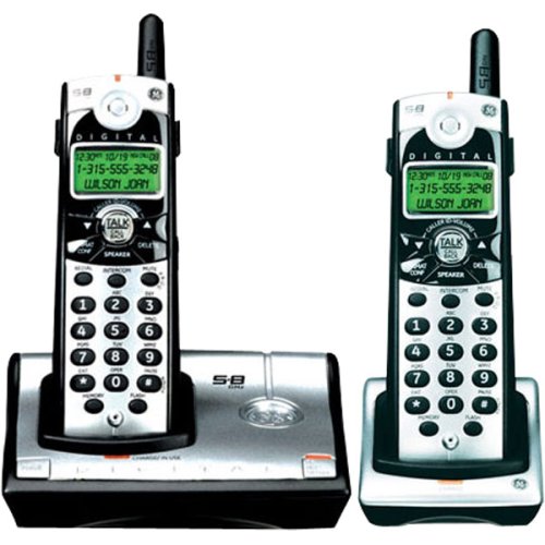 Buy Now at Amazon.com: GE 28021EE2 Digital 5.8 GHz Cordless Phone With 2 Handsets And Call Waiting Caller ID