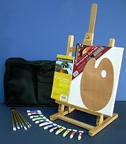 Art Essentials Acrylic Painting Set with Table Easel