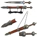 Sporting Goods : Ancient Roman Warrior Showpiece Dagger w/ Stand