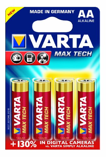 Varta - 4706101404 - Max Tech Piles Alcalines - AA LR06 X 4