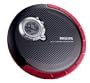 Philips AX5212 Compact & Slim Portable CD Player (Carbon and Red)