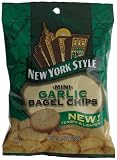 New York Style Mini Bagel Chips Garlic, 1.25-Ounce Single Serve Packs (Pack of 8)