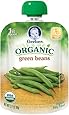 Gerber Purees Organic 1st Foods Pouches, Grean Beans, 3.17 Ounce (Pack of 12)