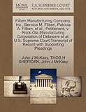 IMAGE OF Filben Manufacturing Company, Inc., Bernice M. Filben, Patricia A. Filben, et al., Petitioners, v. Rock-Ola Manufacturing Corporation of Delaware et ... of Record with Supporting Pleadings