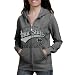 NCAA Penn State Nittany Lions Ladies Ash Swept Full Zip Hoodie Sweatshirt