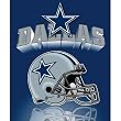 Dallas Cowboys Light Weight Fleece NFL Blanket (Grid Iron) (50"x60")