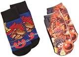 Bakugan Boys 8-20 2 Pack Sock Set