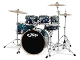 Pacific Drums by DW X7 Shell Pack, Maple, Regal to Royal Sparkle Fade (Cymbals and Hardware Not Included)