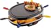 Petra RE 88  Raclette + Grill color, 8 Pfännchen, oval, emaillierte Grillplatte, Ein/Aus-Schalter Schwarz