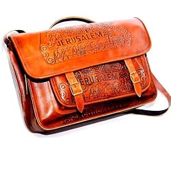 Laptop or Business original leather bag - ( 30x26x8 cm OR 12x10x3 inches )