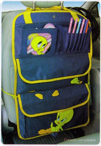 Childrens Toyshop  Toys : TWEETY PIE CAR SEAT BACK PROTECTOR AND TOY ORGANISER