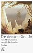 Das deutsche Gedicht vom Mittelalter bis zum 20. Jahrhundert