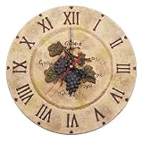 Review Solus Garden and Leisure Ltd  / ADORN GRAPES CLOCK 32CM
