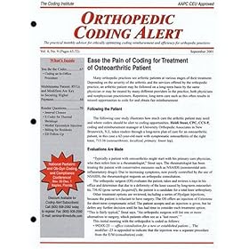 Orthopedic Coding Alert