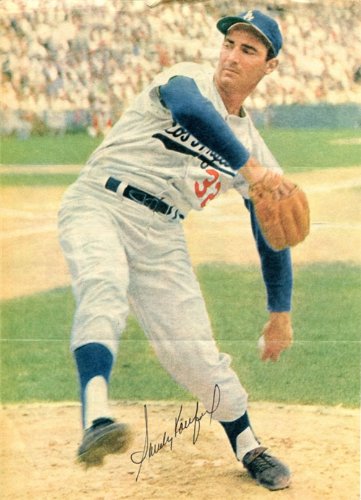 Sandy Koufax Autographed/Hand Signed Magazine Page